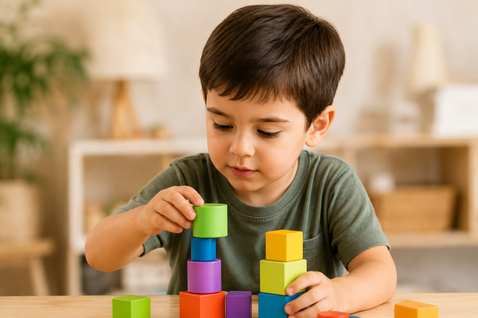 Niño recibiendo apoyo escolar